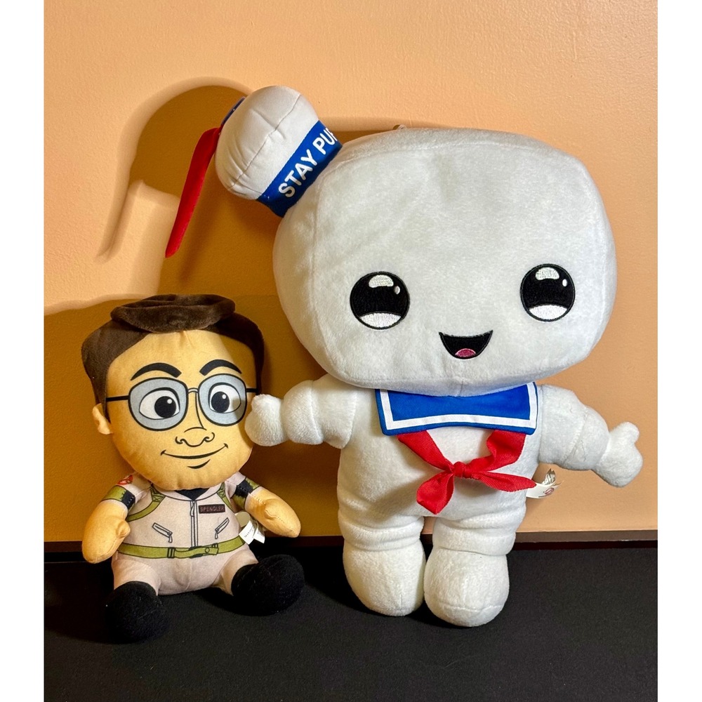 Ghostbusters Plush Set Stay Puft Marshmallow Man Egon Spengler Stuffed Toys
